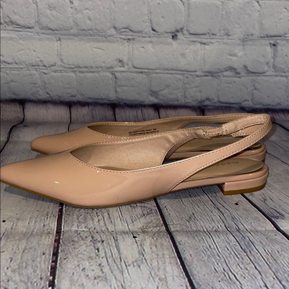 Madden Girl Delaneyy Nude Slingback Flats Sz8 like new - Picture 6 of 10